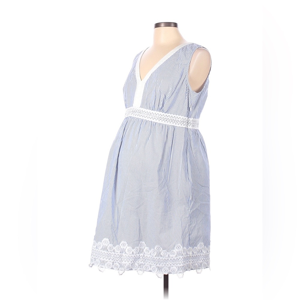Seraphine Seersucker Maternity Dress 10 ✨